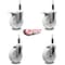 Service Caster 5'' Nylon Swivel 7/8'' Expanding Stem Caster Set 2 Total Lock Brakes, 4PK SCC-EXTTL20S514-NYS-2-S-2-78 - alternate 5